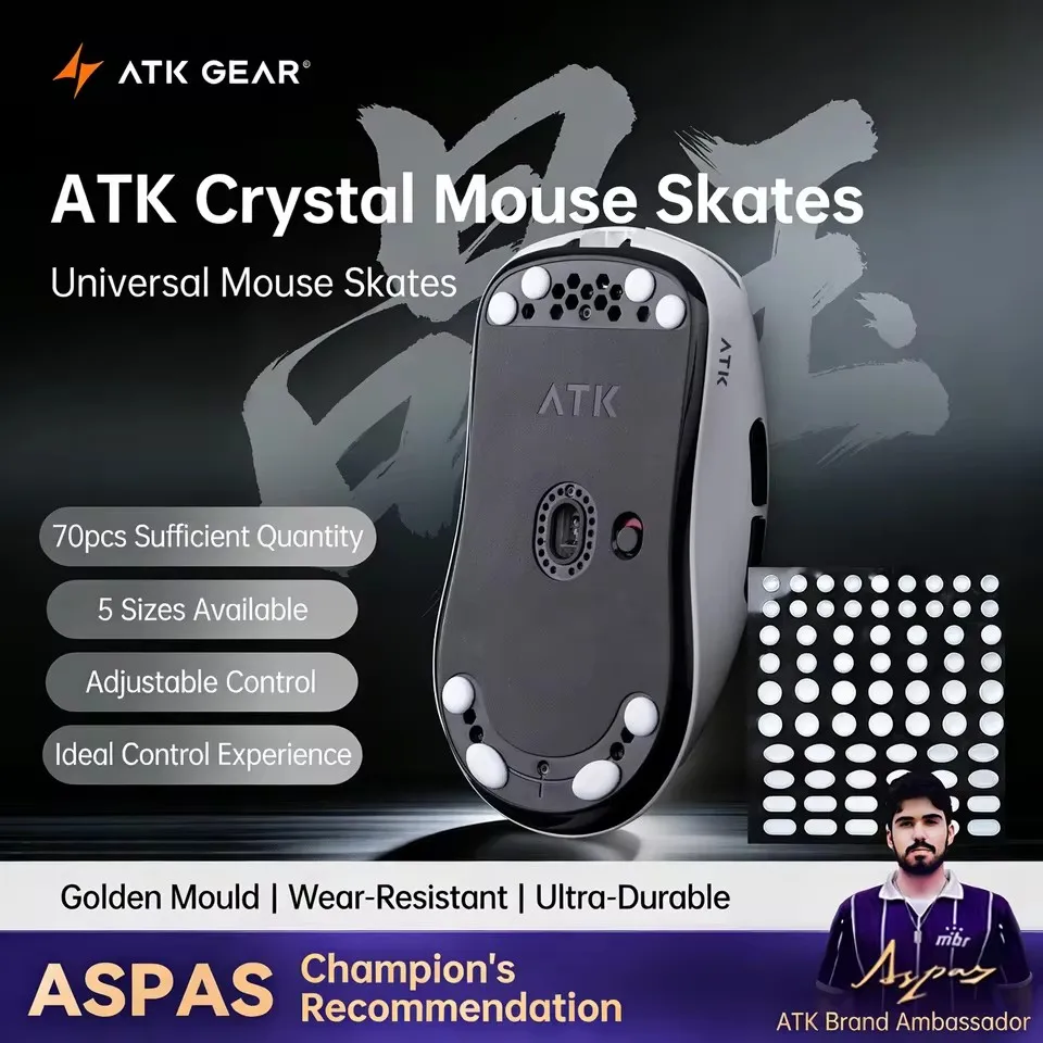 Esports Gaming Pcs - แผ่นรองเมาส์ ATK Crystal Jade 100% PTFE