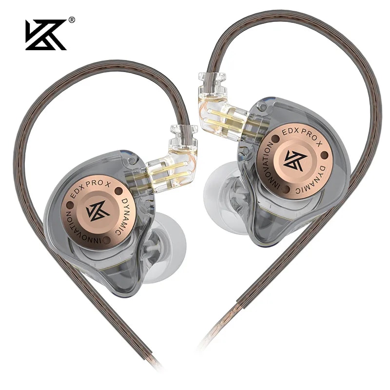 Esports Gaming Earbuds - KZ EDX PRO X หูฟังแบบมีสายไฮไฟสเตอริโอเบสหูฟังชนิดใส่ในหูหูฟังกีฬาชุดหูฟังสําหรับเล่นเกมตัดเสียงรบกวน