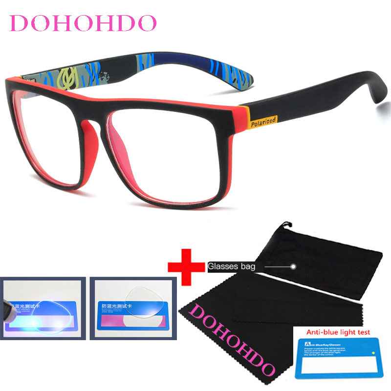 Gaming Glasses Blue - DOHOHDO ใหม่ Anti Blue Light กรอบแว่นตาผู้ชายผู้หญิงแว่นตาสําหรับเล่นเกมคอมพิวเตอร์สีดําเลนส์แว่นตากรอบแว่นตา