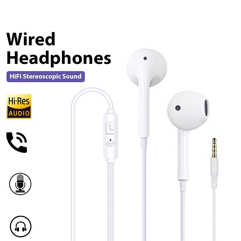 Esports Gaming Earbuds - หูฟังแบบมีสายขนาด 3.5 มม. หูฟังชนิดใส่ในหู เสียงเบสคุณภาพสูง หูฟังสำหรับเล่นกีฬา