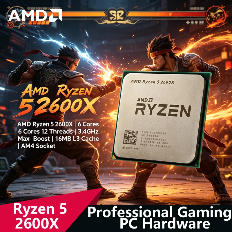 Amd Cpu Ryzen 5 - ซีพียูสำหรับเล่นเกม AMD Ryzen 5 2600X AM4｜6C/12T,