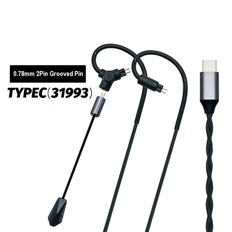 Esports Gaming Headset - 0.78 QDC MMCX สายหูฟังสำหรับเล่นเกม 3.5 มม.