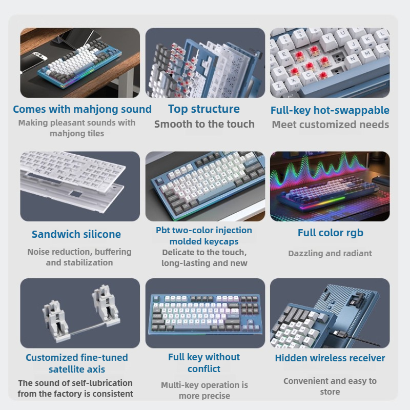 KEMOVE K87 คีย์บอร์ดไร้สายบลูท - Esports Gaming Business บทวิจารณ์และราคา