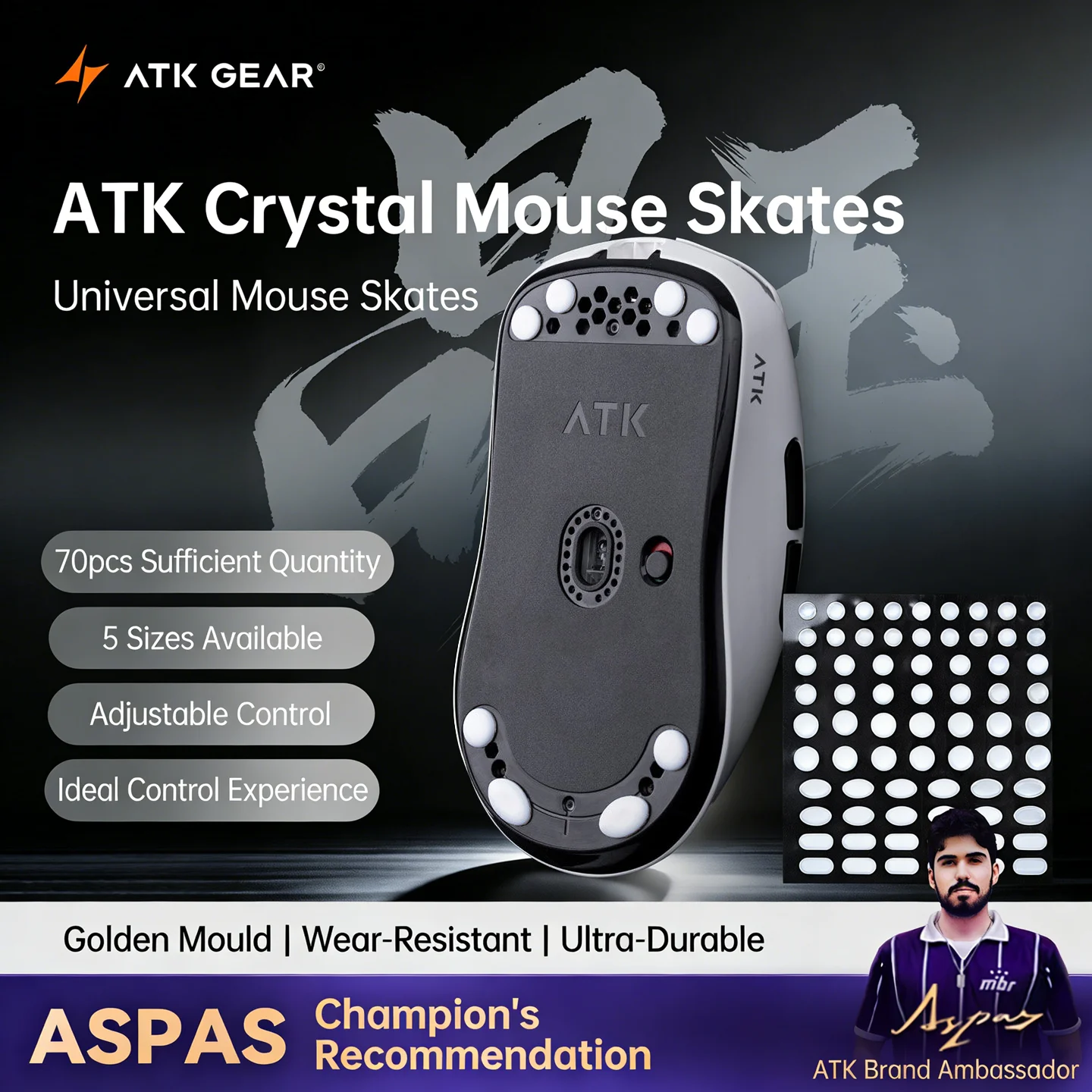แผ่นรองเมาส์ ATK Crystal Jade  - Esports Gaming Pcs บทวิจารณ์และราคา