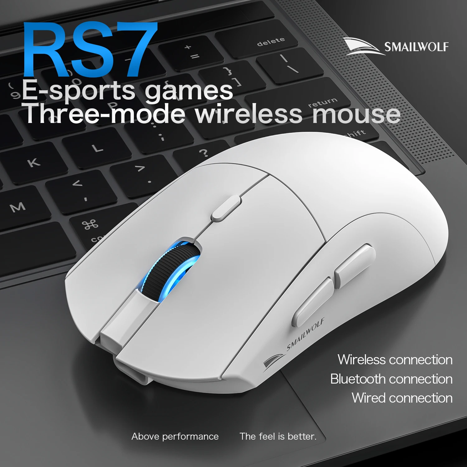 เมาส์เกมมิ่ง SMAILWOLF RS7 บลู - Esports Gaming Business บทวิจารณ์และราคา