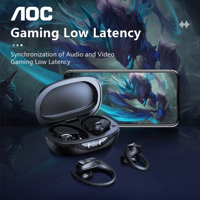 ช้อยส์ AOC ชุดหูฟังกีฬาไร้สายบ - Esports Gaming Earbuds บทวิจารณ์และราคา