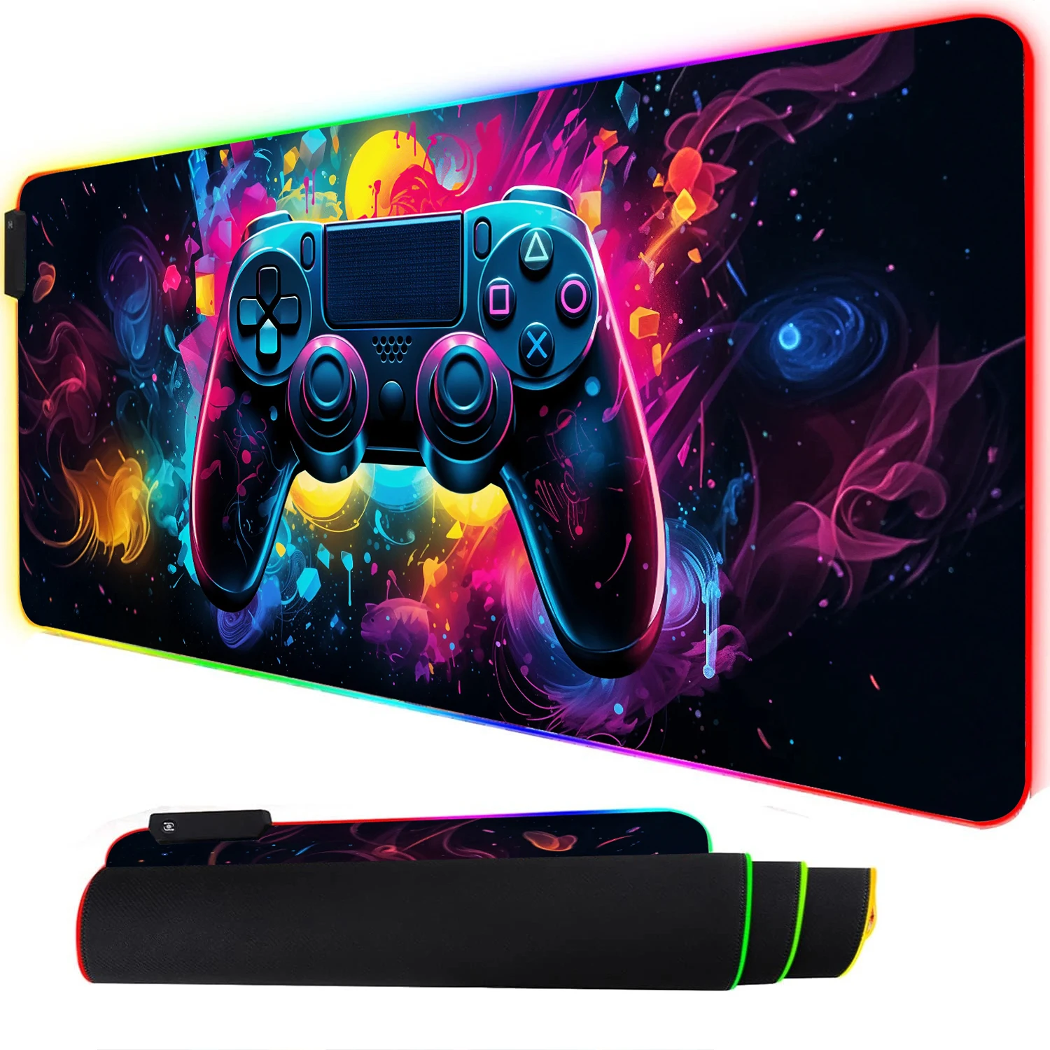 RGB Neon Gaming Controller Art - Esports Gaming Stocks บทวิจารณ์และราคา