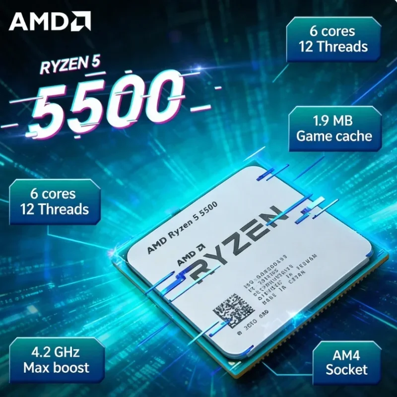 AMD Ryzen 5 5500 Studio Multi  - Amd Cpu Ryzen 5 บทวิจารณ์และราคา
