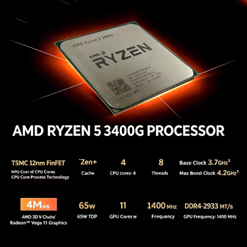 AMD Ryzen 5 3400G AM4 ซีพียูเด - Amd Cpu Ryzen 5 บทวิจารณ์และราคา